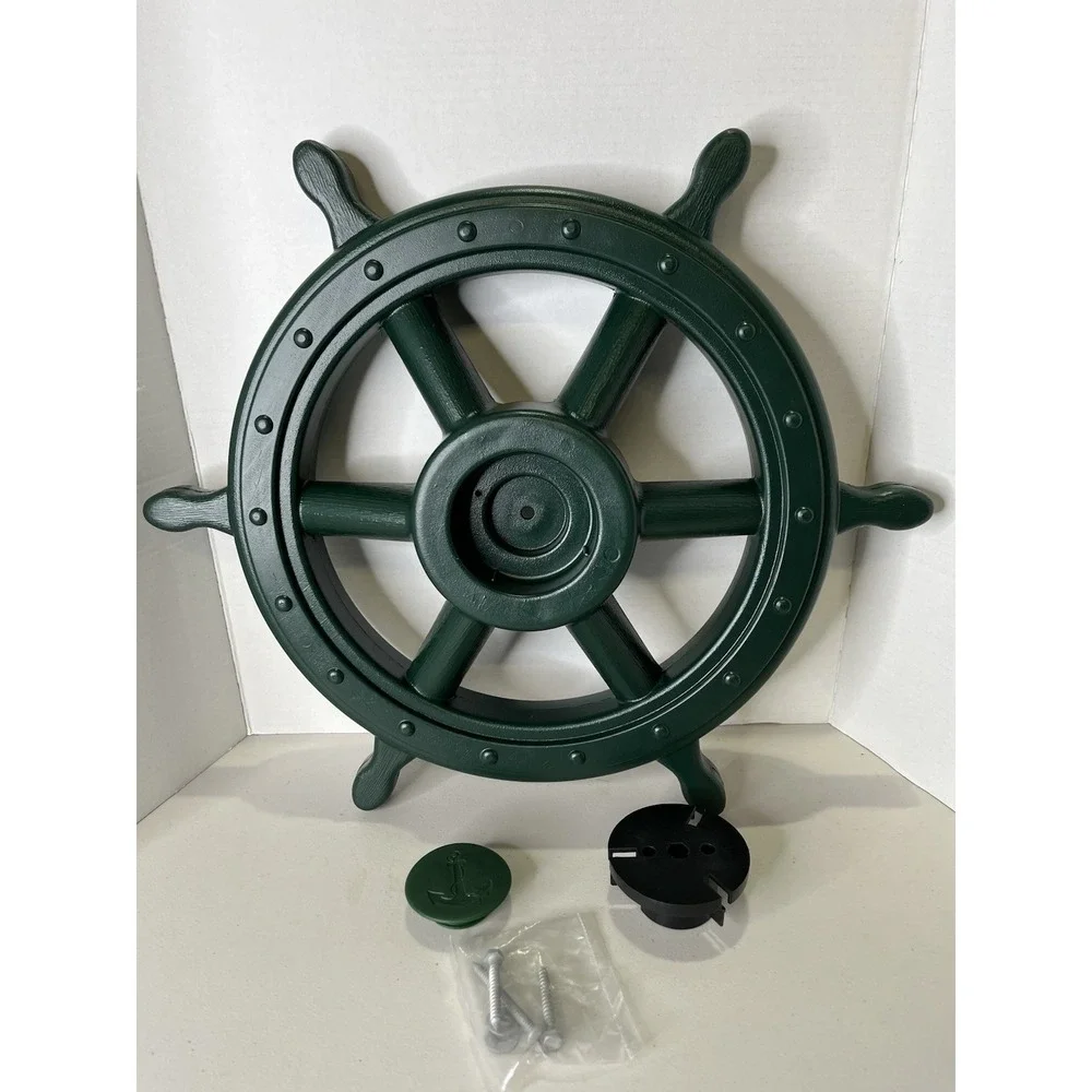Swingset Green Pirate's‎ Ship Wheel for Play Structure